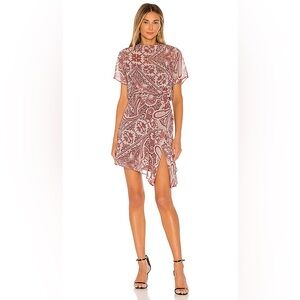 NWT ALLSAINTS GIULIA PAISLEY PRINT MINI DRESS